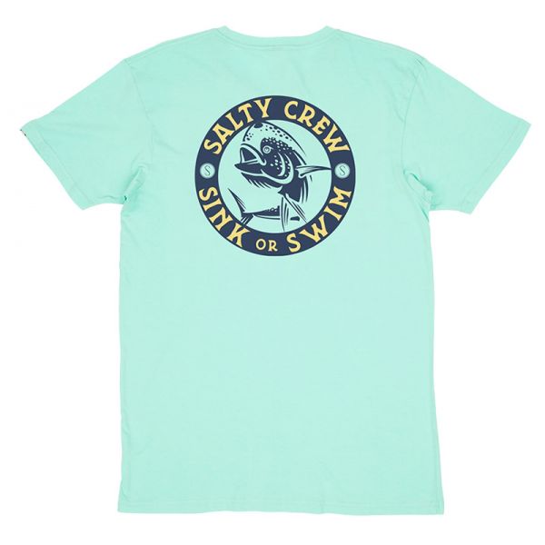 Salty Crew Mighty Mahi Short Sleeve T-Shirt - Seafoam - Large