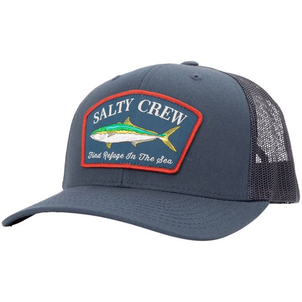 Salty Crew Mossback Retro Trucker Hat - Navy