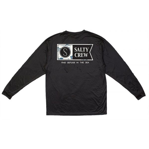 Salty Crew Navigator Long Sleeve Tech Tee - Black - 2XL