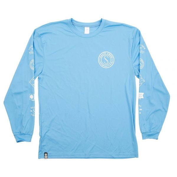 Salty Crew Palomar Long Sleeve Tech T-Shirt - Columbia Blue - 2XL