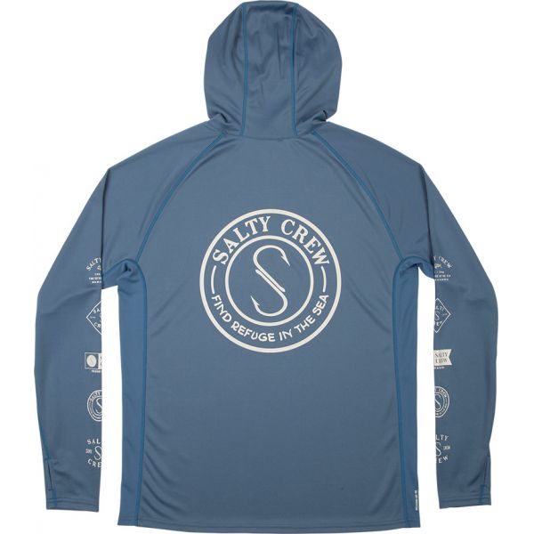 Salty Crew Palomar Pinnacle Plus Hood - Harbor Blue - Large