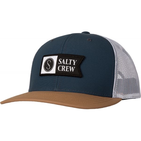 Salty Crew Pinnacle 2 Retro Trucker Hat - Indigo/Tan