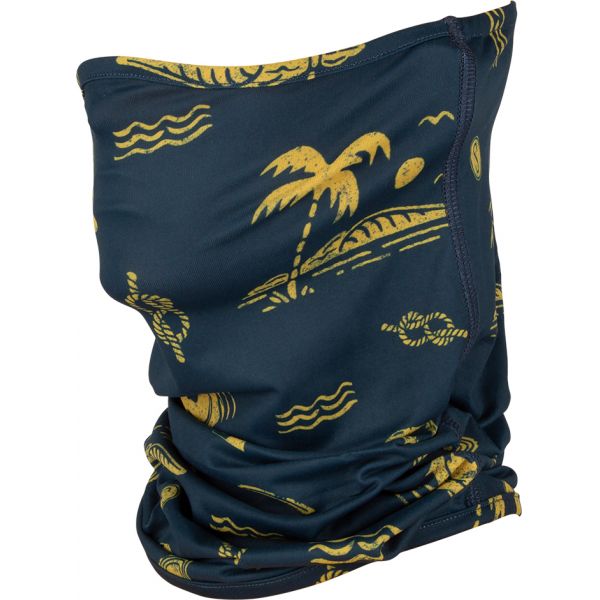 Salty Crew Pinnacle Face Gaiter - Navy/Gold