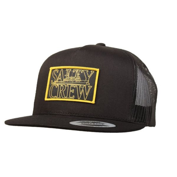 Salty Crew Rigged Trucker Hat - Black