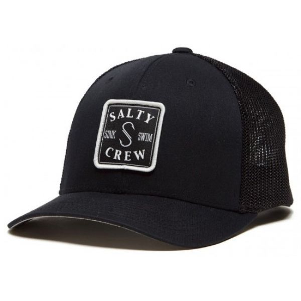 Salty Crew S-Hook Retro Trucker Hat - Black