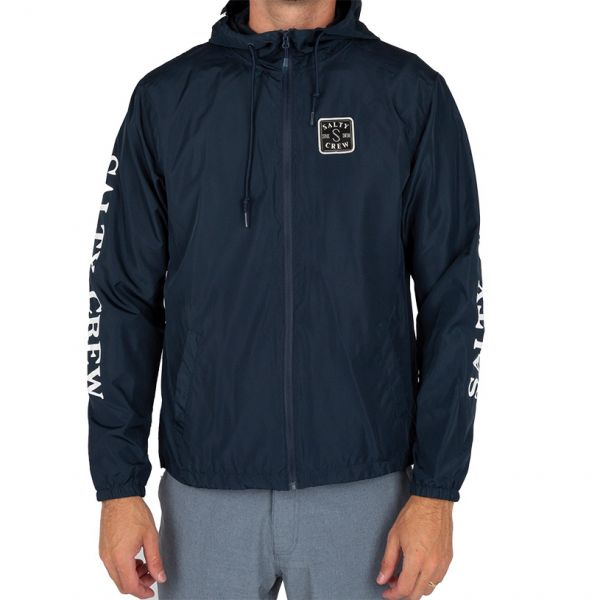 Salty Crew S-Hook Windbreaker Jacket - Navy - Large