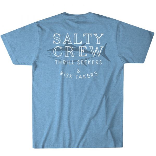 Salty Crew Salty Tuna Short Sleeve T-Shirt - Light Blue Heather - 2XL