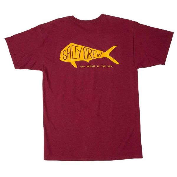 Salty Crew Sargasso Short Sleeve T-Shirt - Burgundy - 2XL