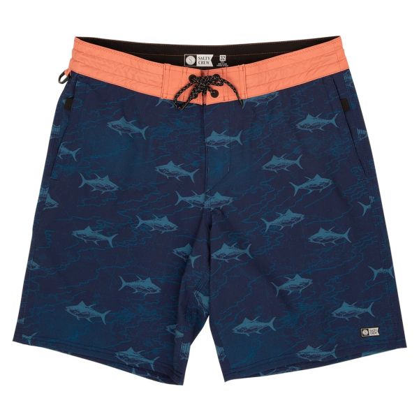 Salty Crew Seamark Utility Boardshort - Navy - 32