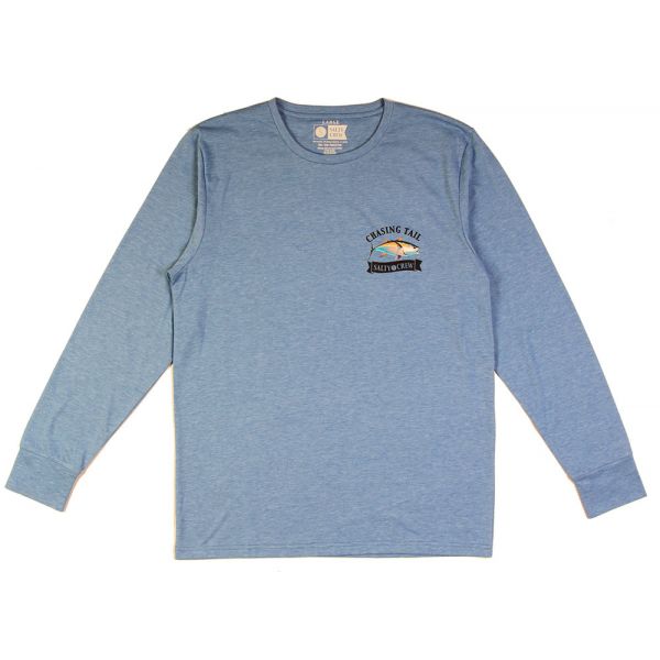 Salty Crew Sickle Fin Tech Long Sleeve T-Shirt - Blue