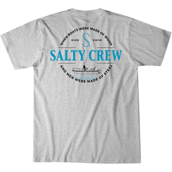 Salty Crew Small Craft T-Shirt - Athletic Heather Large