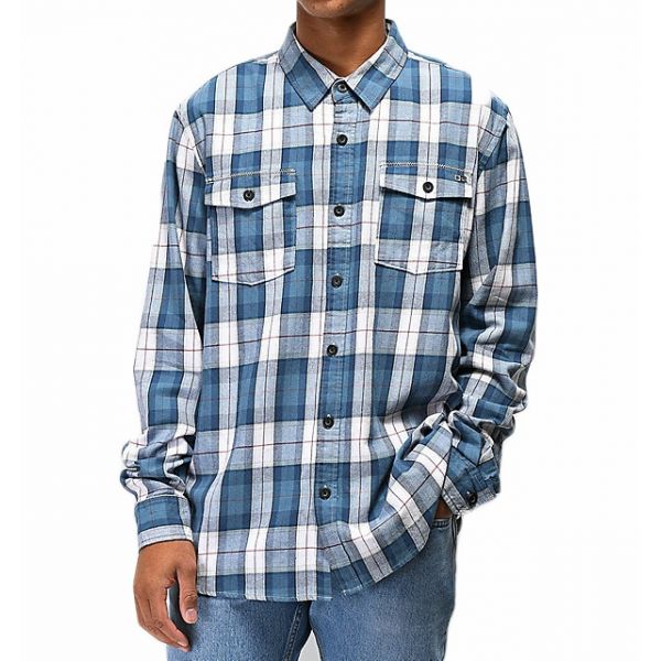 Salty Crew Spinnaker Long Sleeve Woven Shirt - L