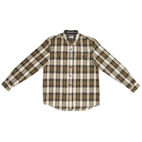 Salty Crew Spinnaker Long Sleeve Woven Shirt - Olive - 2XL