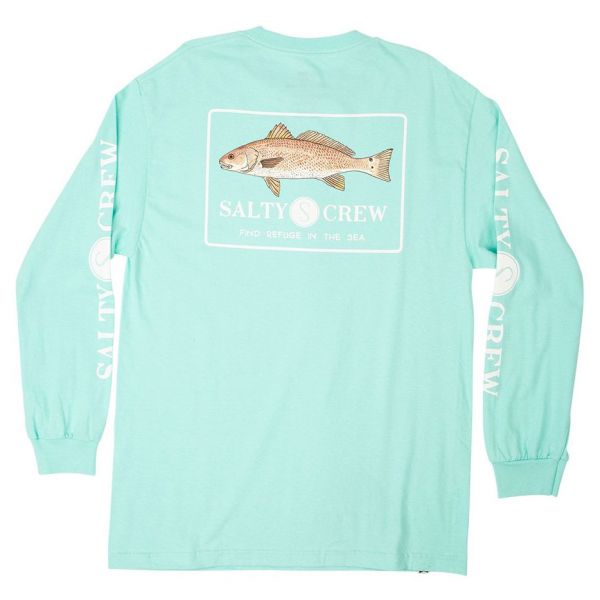 Salty Crew Spot Tail Long Sleeve T-Shirt - Sea Foam - 2XL