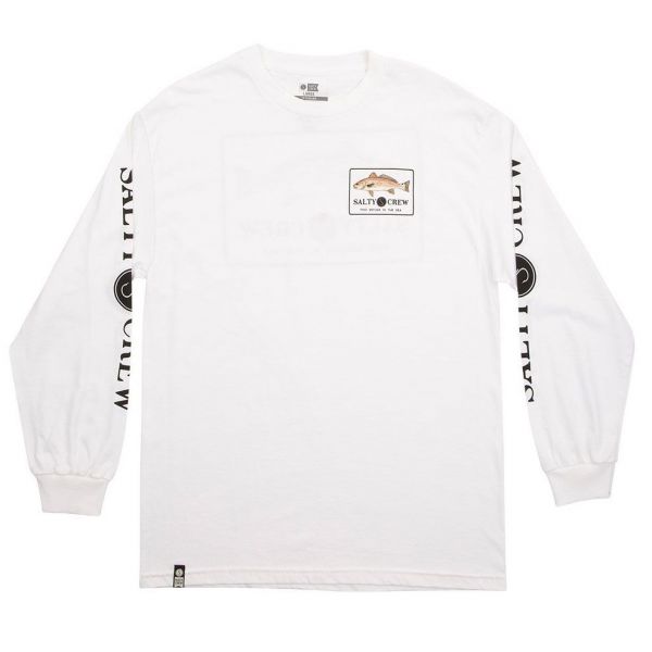 Salty Crew Spot Tail Long Sleeve T-Shirt - White - 2XL