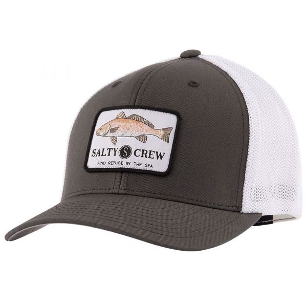 Salty Crew Spot Tail Retro Trucker Hat - Charcoal/White