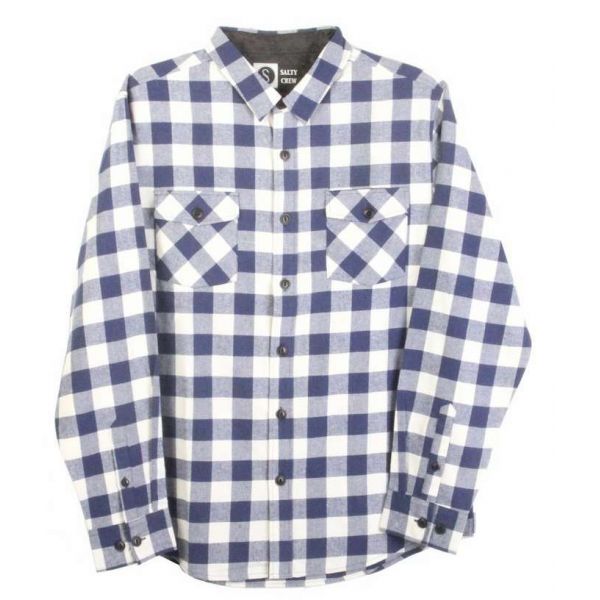 Salty Crew Stanchion Flannel Long Sleeve Shirt - Large