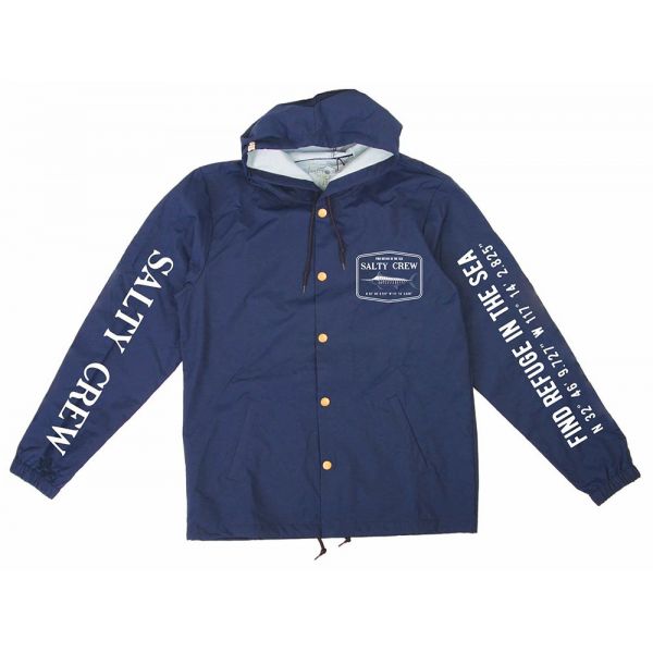 Salty Crew Stealth Snap Jacket - Navy - M