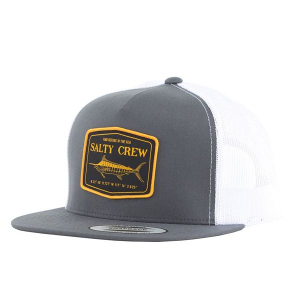 Salty Crew Stealth Trucker Hat - Charcoal/White