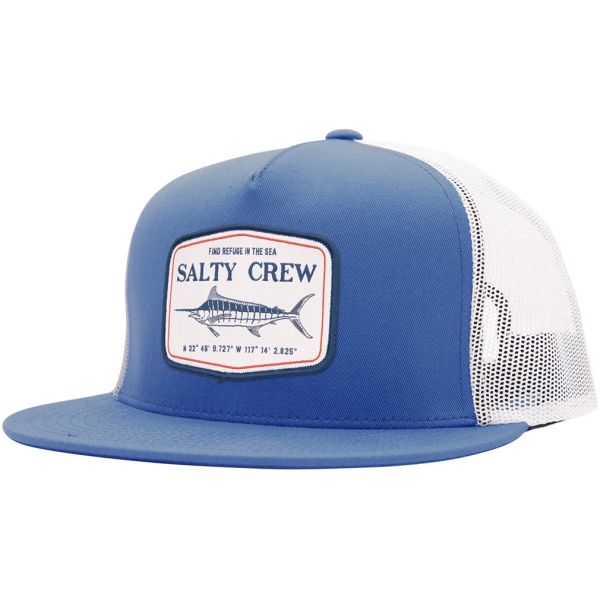 Salty Crew Stealth Trucker Hat - Royal/White