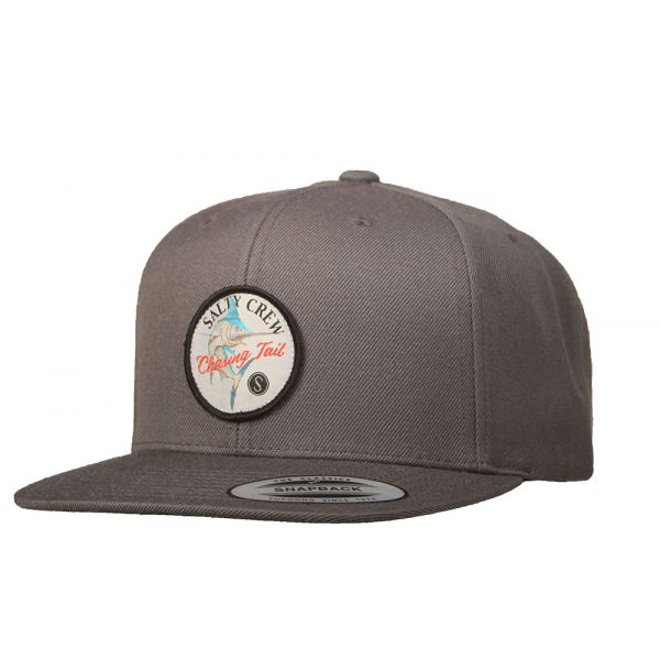 Salty Crew Striped Marlin Hat - Charcoal