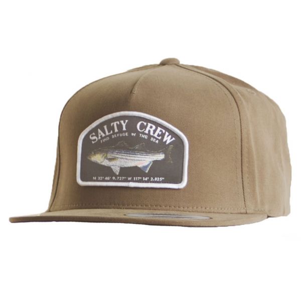 Salty Crew Striper 5 Panel Hat - Loden