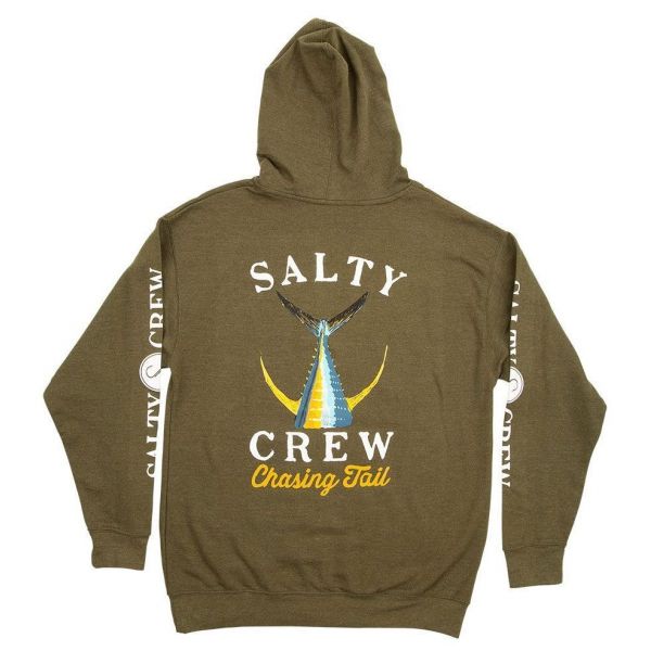 Salty Crew Tailed Fleece Hoodie - Army Heather - 2XL