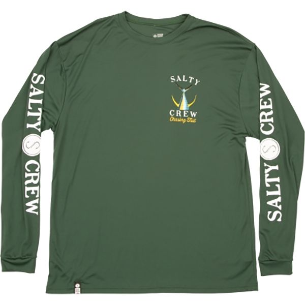 Salty Crew Tailed Long Sleeve Tech T-Shirt - Spruce