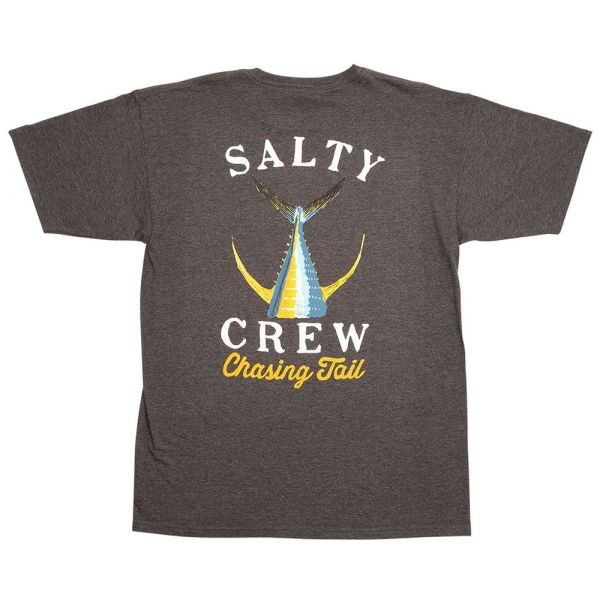 Salty Crew Tailed Short Sleeve T-Shirt - Charcoal Heather - 3XL