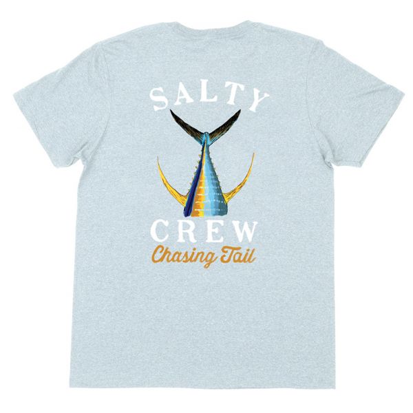 Salty Crew Tailed Short Sleeve T-Shirt - Light Blue Heather - 2XL