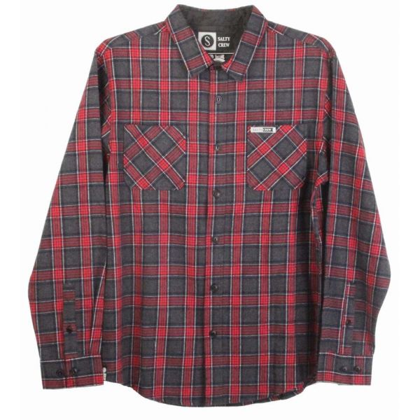 Salty Crew Tiller Flannel Long Sleeve Shirt - X-Large