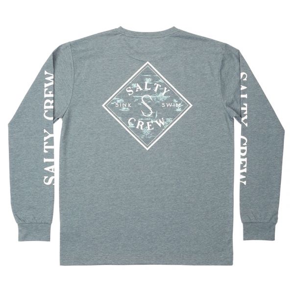 Salty Crew Tippet Atlas Long Sleeve Tee - Blue - 2X-Large