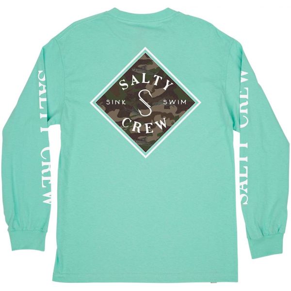 Salty Crew Tippet Decoy Long Sleeve T-Shirt - Sea Foam - 2X-Large