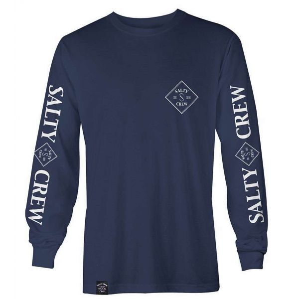 Salty Crew Tippet Long Sleeve T-Shirt Navy - Small