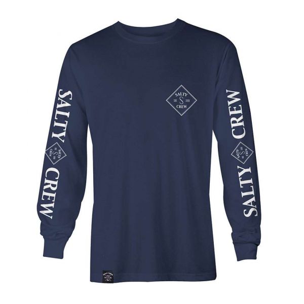 Salty Crew Tippet Long Sleeve T-Shirt Navy - 2X-Large