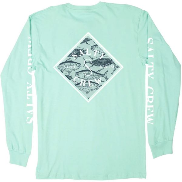 Salty Crew Tippet Palms Long Sleeve T-Shirt - Seafoam - 2X-Large