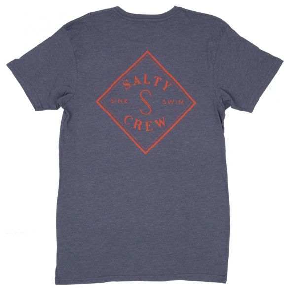 Salty Crew Tippet Short Sleeve T-Shirt - Navy Heather - 2XL