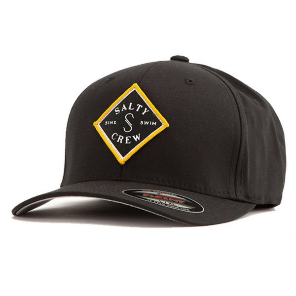 Salty Crew Tippet Stamped Hat- Black - S/M