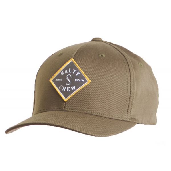 Salty Crew Tippet Stamped Hat - Olive - S/M