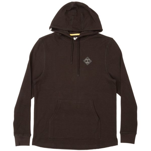 Salty Crew Tippet Thermal Hood Tee - Black - Medium