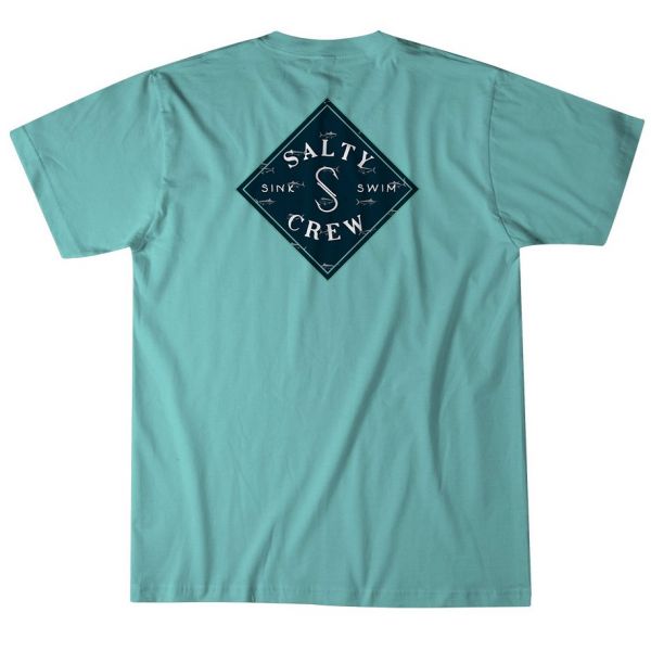 Salty Crew Tippet Triad Short Sleeve T-Shirt - Seafoam - M