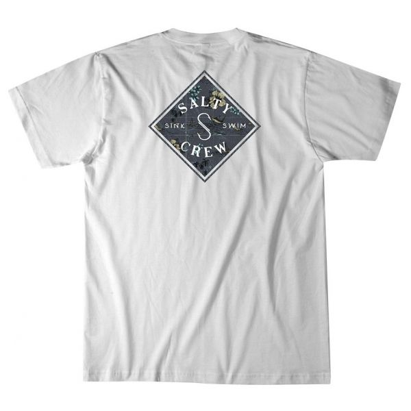 Salty Crew Tippet Triad Short Sleeve T-Shirt - White - 2XL