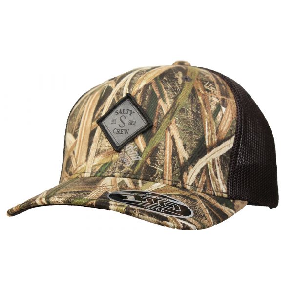 Salty Crew Tonal Tippet Retro Trucker Hat - Grass Blades