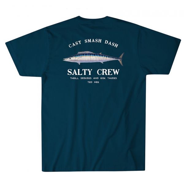 Salty Crew Wahoo Mount Short Sleeve T-Shirt - Harbor Blue - 2XL