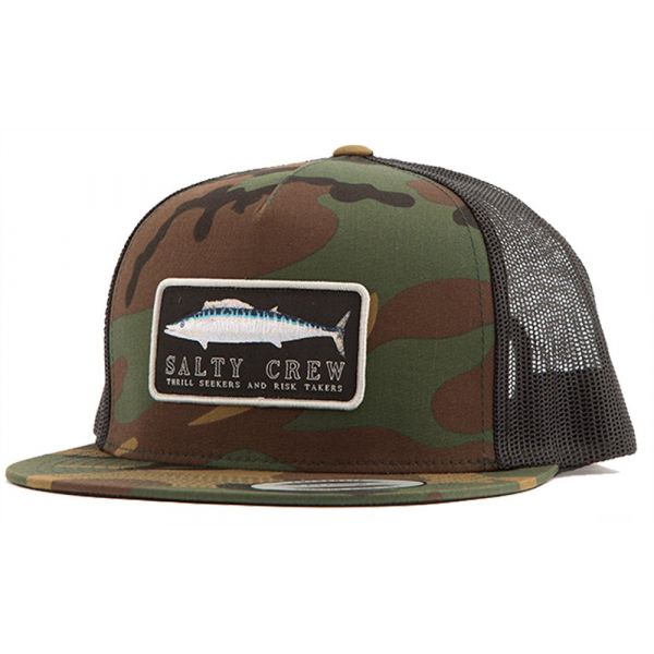 Salty Crew Wahoo Mount Trucker Hat - Camo