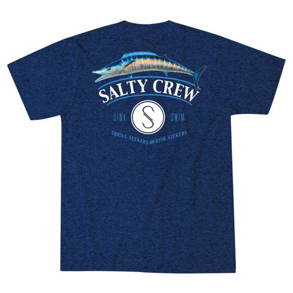 Salty Crew Wahoo T-Shirt - Navy Heather Large