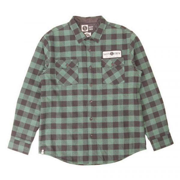 Salty Crew Yard Flannel Quilted Long Sleeve Shirt - 2X-Large