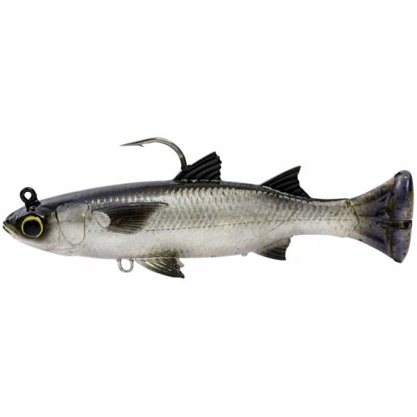 Savage Gear Pulse Tail Mullet RTF Swimbait - 4in - Silver Mullet