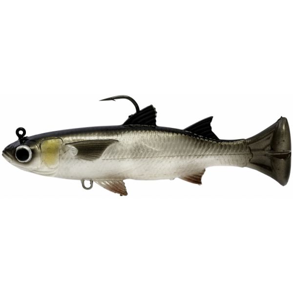 Savage Gear Pulse Tail Mullet RTF Swimbait - 4in - White Mullet