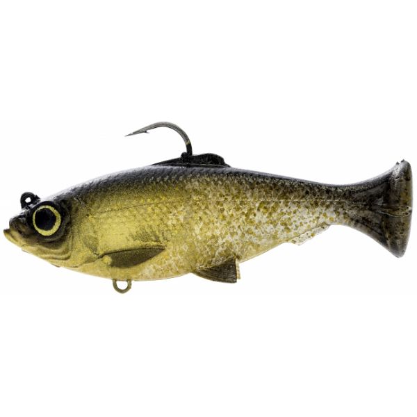 Savage Gear Pulse Tail Baitfish RTF Swimbait - Black and Gold